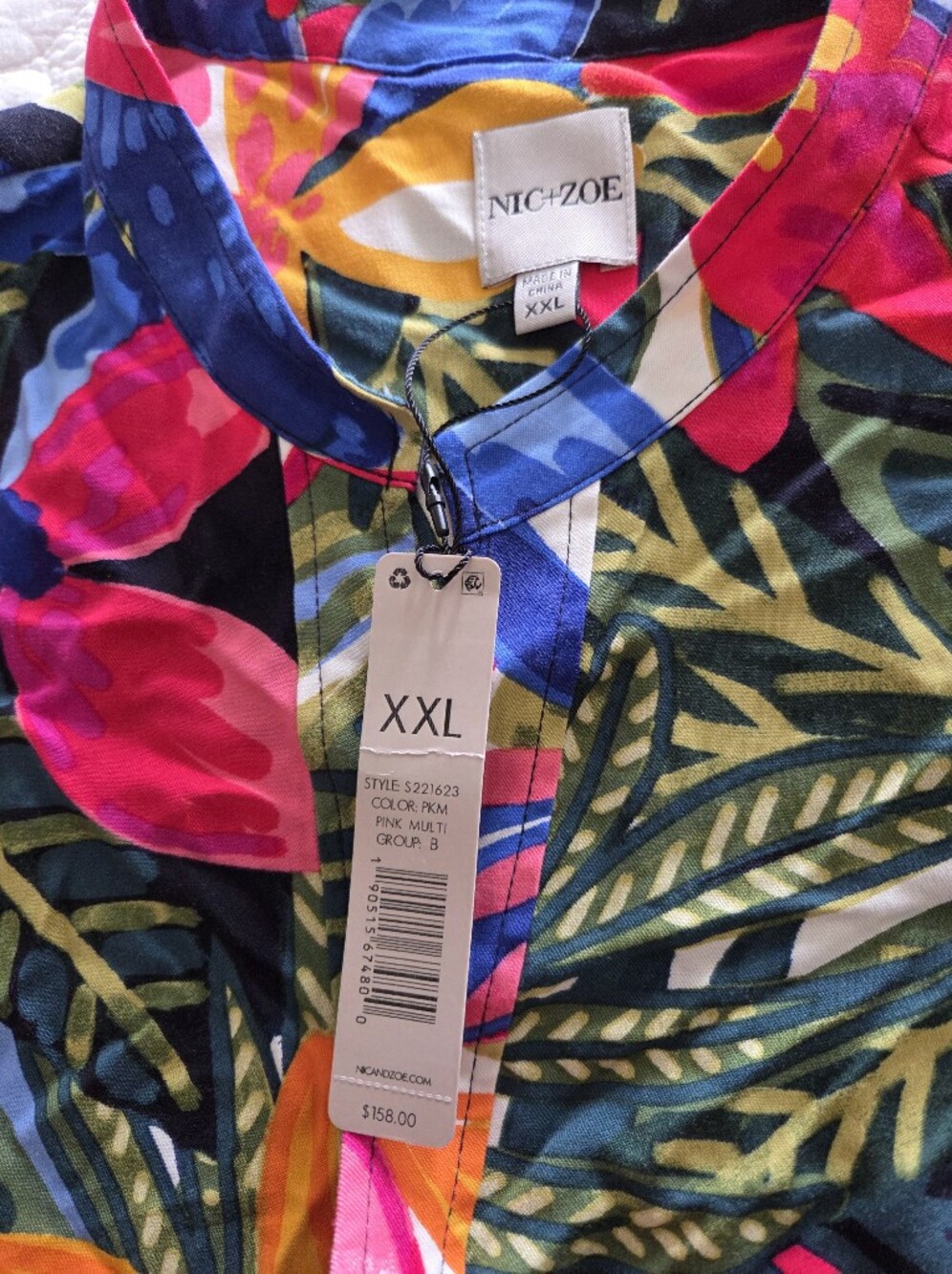 🌺 NIC+ZOE Tropical Floral Tunic